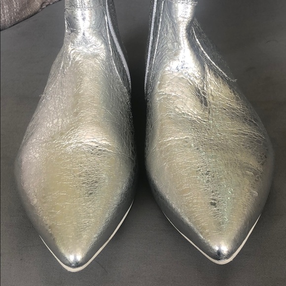 (Sold) Jeffrey Campbell Galaxie Bootie Silver - Picture 6 of 8